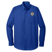 W100 - N124E003 - EMB - Long Sleeve Poplin Shirt